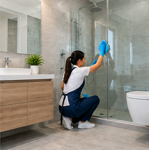 Sparkling clean bathroom